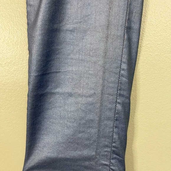 RAG & BONE Jeans Womens 26 Legging Metallic Slim Skinny Ankle Trousers Blue USA - Picture 6 of 11